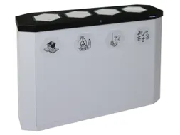 afvalverzamelstation,4x45l,HxBxD 830x1200x355mm,4opening(en)