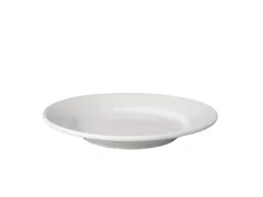 Bord brede rand Mammoet 18cm Wit doos 6 stuks