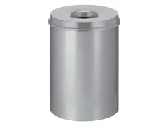 Papierbak met vlamdover Vepabins 30 liter grijs