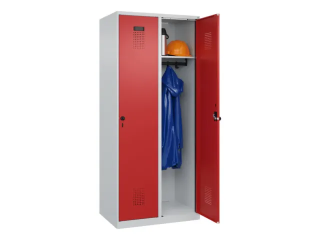 locker,HxBxD 1850x800x500mm,2vak,vak B 400mm,draaigrendel
