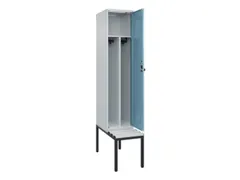 locker met bank,voor scheiding van kleding,HxBxD 2120x400x815mm,1vak