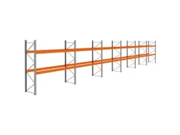 palletstelling,basis+5xaanbouw,HxBxD 3360x22300x1100mm,vakl. 3400kg