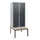 locker met bank,HxBxD 1950x800x815mm,2vak,vak B 400mm,draaigrendel