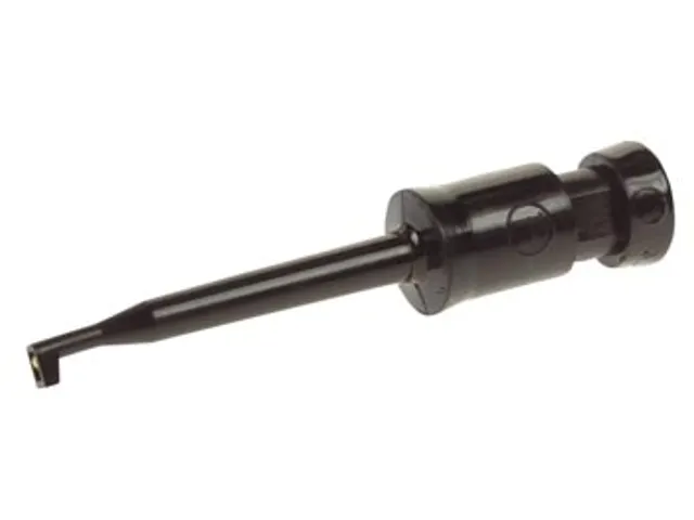 Miniatuur Klemtestpen Met Soldeeraansluiting (Kleps 2) - Zwart