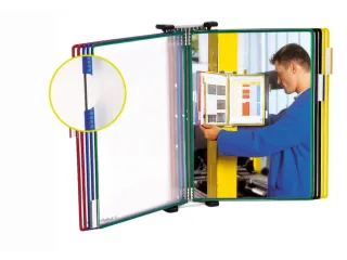 wand-zichtpanelensysteem,DIN A3,staand,10panelen,geel - 1