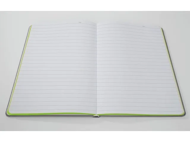Carnet Sigel Linescape Neo A5 gris clair/citron vert couverture rigide