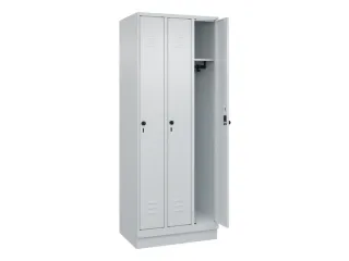 locker,HxBxD 1950x750x500mm,3vak,vak B 250mm,draaigrendel,sokkel - 2