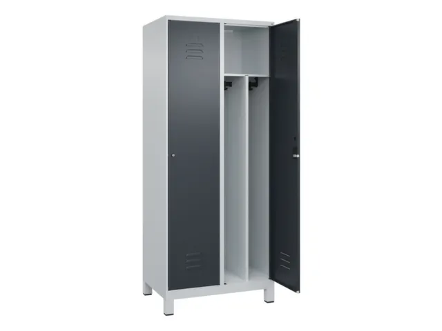 locker voor scheiding van kleding,HxBxD 1950x800x500mm,2vak