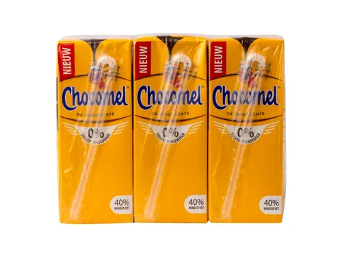 Chocolademelk Chocomel 0% toegevoegd suiker 20cl