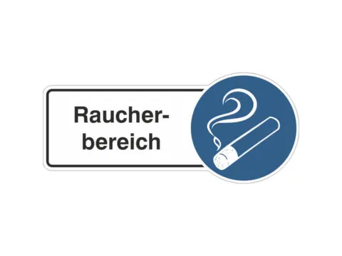 aanwijzingsbord,Rokersgedeelte,PVC,om te verlijmen,HxB 130x300mm