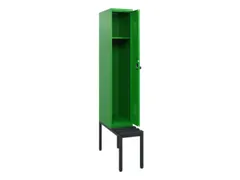 locker met bank,HxBxD 1950x300x815mm,1vak,vak B 300mm,draaigrendel