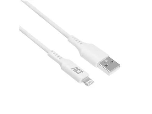 Kabel ACT USB 2.0 naar Lightning laad -en data 1 meter