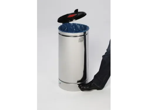 afvalverzamelaar,1x70l,HxØ 700x450mm,klemring,romp RVS