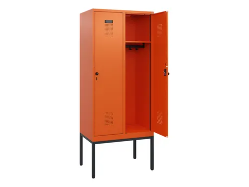 schoollocker,HxBxD 1950x800x500mm,2vak,vak B 400mm,draaigrendel