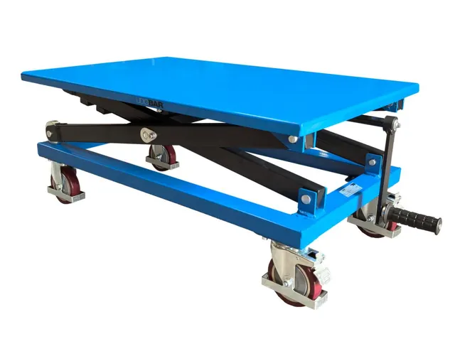 Mobiele heftafel met spindel,draagverm. 350kg,platform LxB 950x600mm