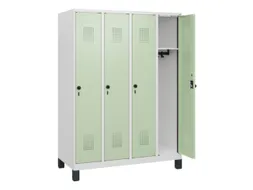 schoollocker,HxBxD 1630x1200x500mm,4vak,vak B 300mm,draaigrendel