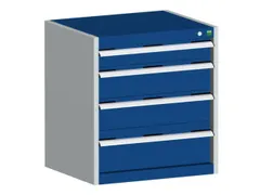 ladekast HxBxD 700x650x650mm 5laden romp RAL7035 front RAL5010