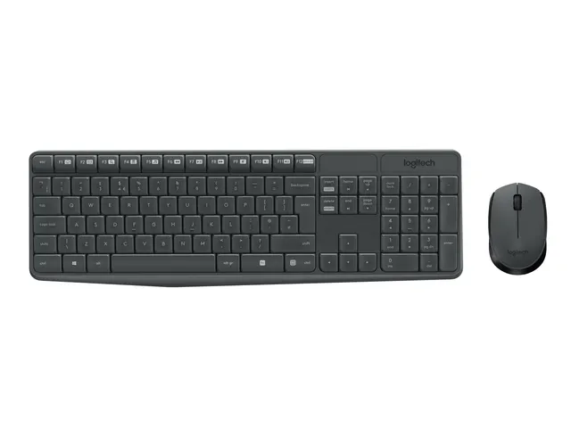 Logitech MK235 toetsenbord Inclusief muis USB AZERTY Frans Grijs