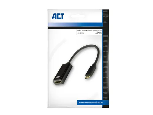 Adapter ACT USB-C naar HDMI 4K 30Hz 0.15 meter