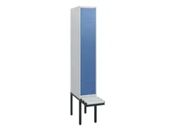 locker met bank,HxBxD 1950x300x815mm,1vak,vak B 300mm,cil.-slot