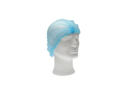 Haarnet CMT clip non-woven L 53cm detectie strip PP blauw 100 stuks