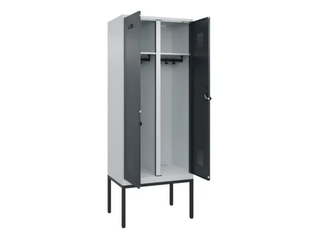 locker voor scheiding van kleding,HxBxD 2120x800x500mm,2vak