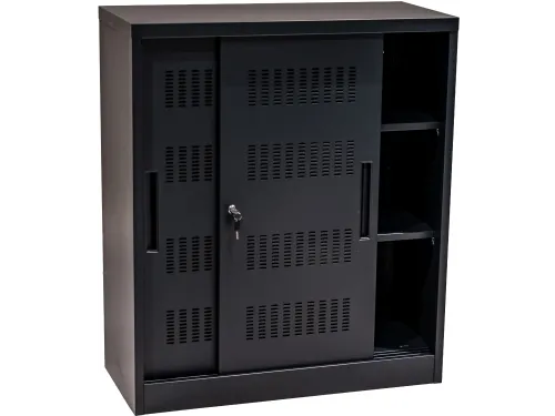 Euroseats Schuifdeurkast 105x90x40cm Zwart