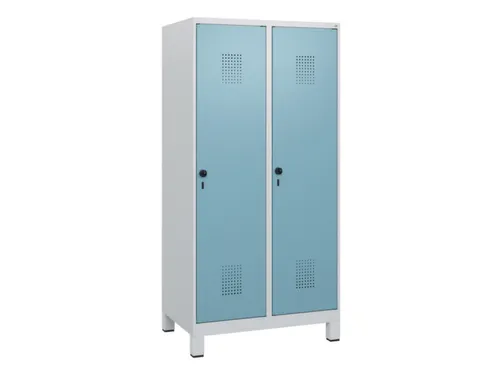 schoollocker,HxBxD 1630x800x500mm,2vak,vak B 400mm,draaigrendel,voeten