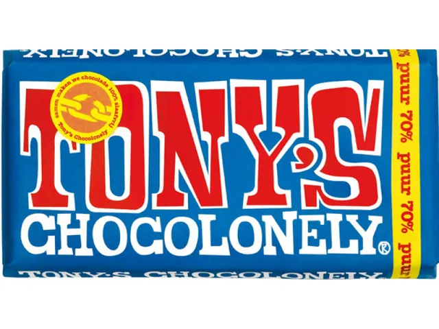 Chocolade Tony's Chocolonely reep 180gr puur