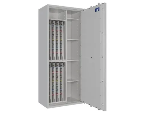 sleutelkluis,HxBxD 1550x650x420mm,896haak,legborden,romp RAL7035