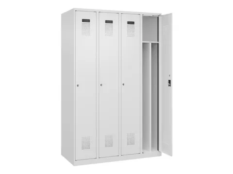 locker voor scheiding van kleding,HxBxD 1850x1200x500mm,4vak