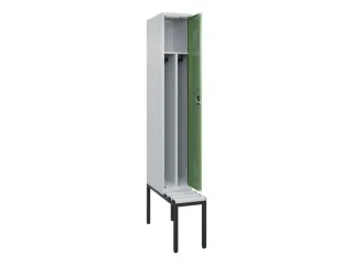 locker met bank,voor scheiding van kleding,HxBxD 2120x300x815mm,1vak - 1
