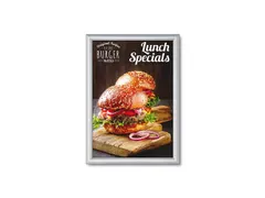 Kliklijst A4 Zilver Rechte Hoeken 15mm