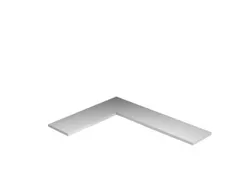 legbord,v. magazijnstelling,BxD 1300x400mm,vakl. 125kg,staal,RAL7035