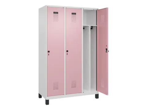 locker voor scheiding van kleding,HxBxD 1950x1200x500mm,3vak
