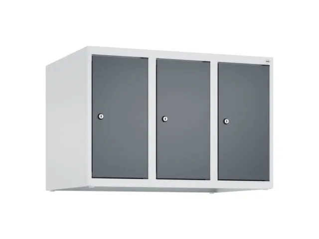 opzetkast,v. locker,3vak.,vak B 250mm,HxBxD 500x750x500mm,vleugeldeur