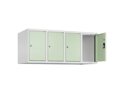 opzetkast,v. locker,4vak.,vak B 300mm,HxBxD 500x1200x500mm