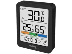Thermometer Technoline WS 9488 81x98x22mm antraciet met 1 buitensensor