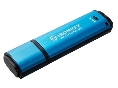 64GB USB-C IronKey Vault Privacy 50C AES-256 versleuteling, FIPS 197