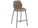 tabouret de bar assise H 650mm assise tissu sable chiné