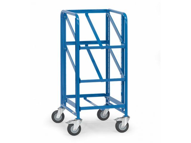 Eurobakkenwagens 2380 250kg 3 Etages 600x400mm Open Frame Ral5007