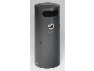Combi-Asbak 70 Liter 1045x420mm Antiek-Zilverkleurig Afsluitbaar Staal - 1