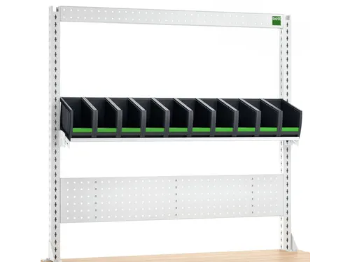sleufplaat,plank,10vakken,v. werkbank,HxBxD 1357x1350x435mm,staal