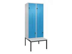 armoire vestiaire Z HxlxP 2120x800x815mm 4compart.