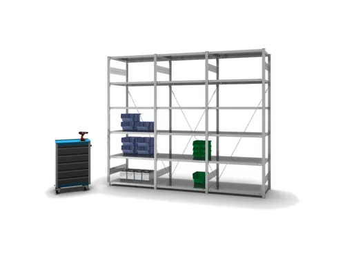 systeemstelling,aanbouwveld,HxBxD 2500x1010x635mm,vakl. 140kg