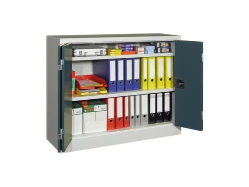 Ruime Vouwdeurkast 1000x1200x400mm 2legborden Ral7035 Front Ral7016