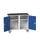 montagetafel 965x1050x550mm staalblad 2 kasten RAL7035 front RAL5010
