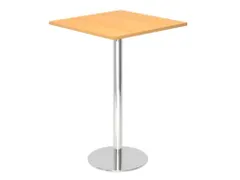 statafel,HxBxD 1116x800x800mm,vierkant,schotelvoet chroom,ronde buis