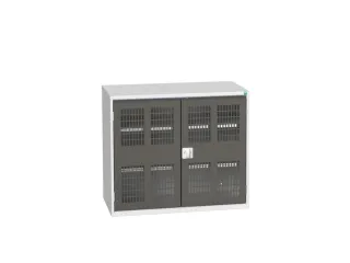universele kast,HxBxD 900x1050x550mm,2xStalen bodem,draaigrendelslot - 1