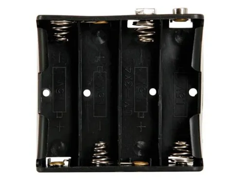Batterijhouder Voor 4 x AA-CEL (Voor Batterijclips)